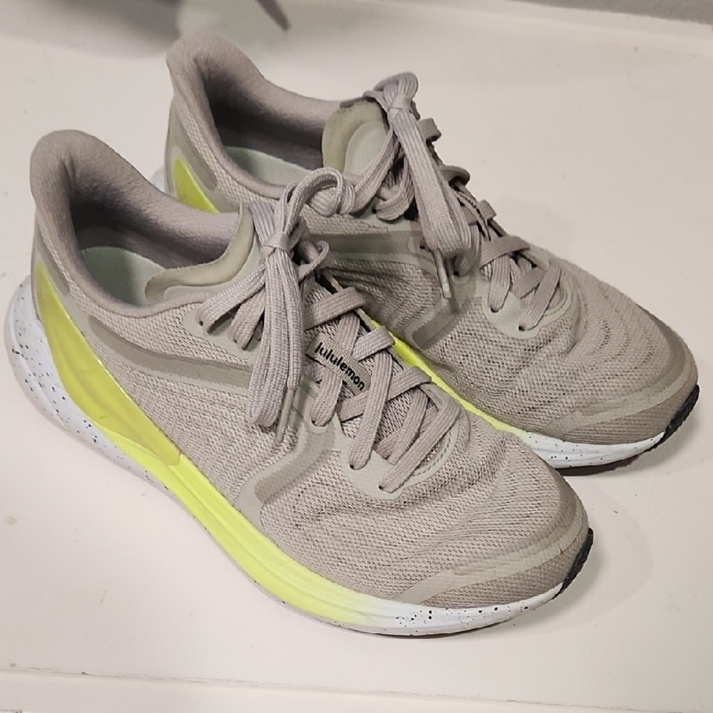 lululemon athletica Women's Gray and Yellow Running Shoes